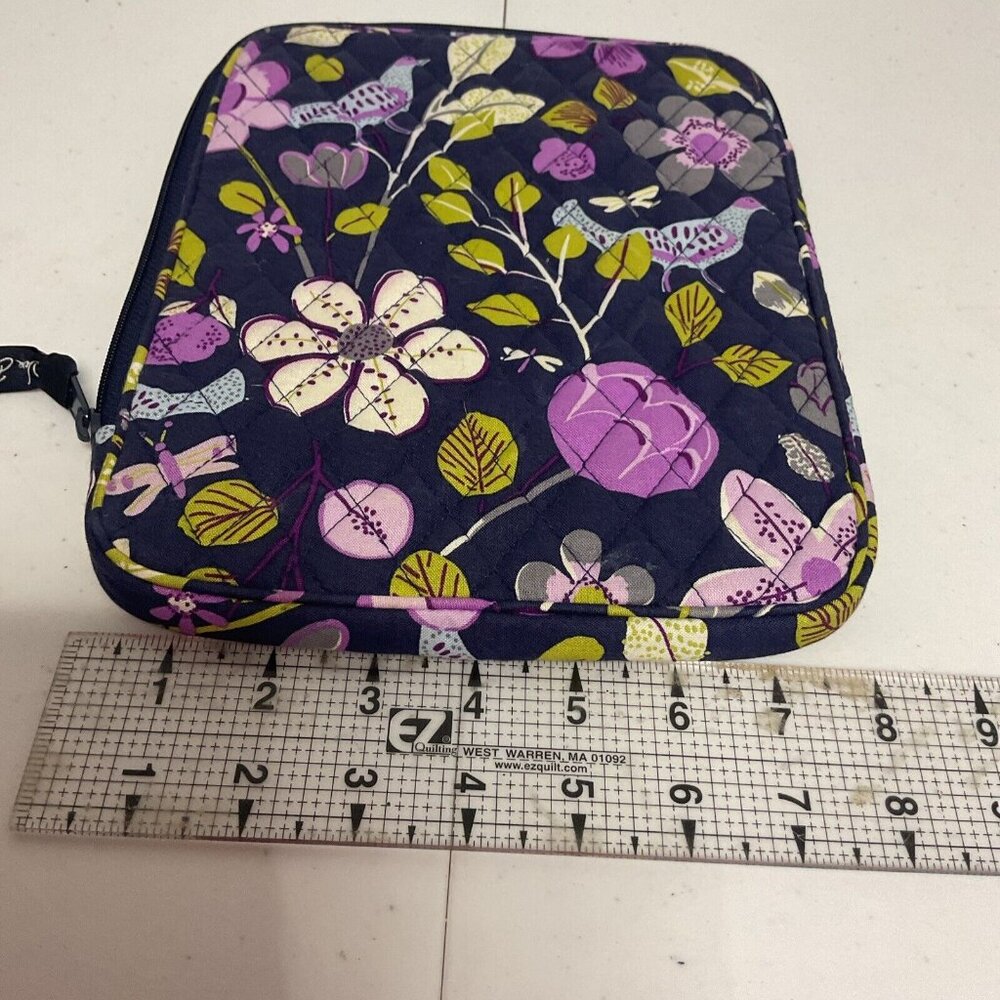 Vera Bradley Blue & Pink FLORAL NIGHTINGALE Ipad Bag Sleeve Case 10x7